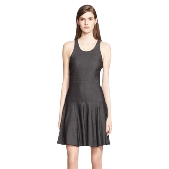 Rag & Bone Size 6 Enigma Dress Fit n Flare Drop Waist Black Mini Sleeveless 1470 - Picture 1 of 12